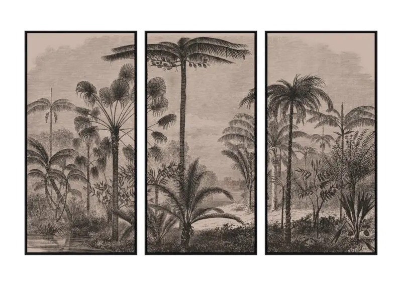 - Wall art Rhapsody brown (Set of 3)