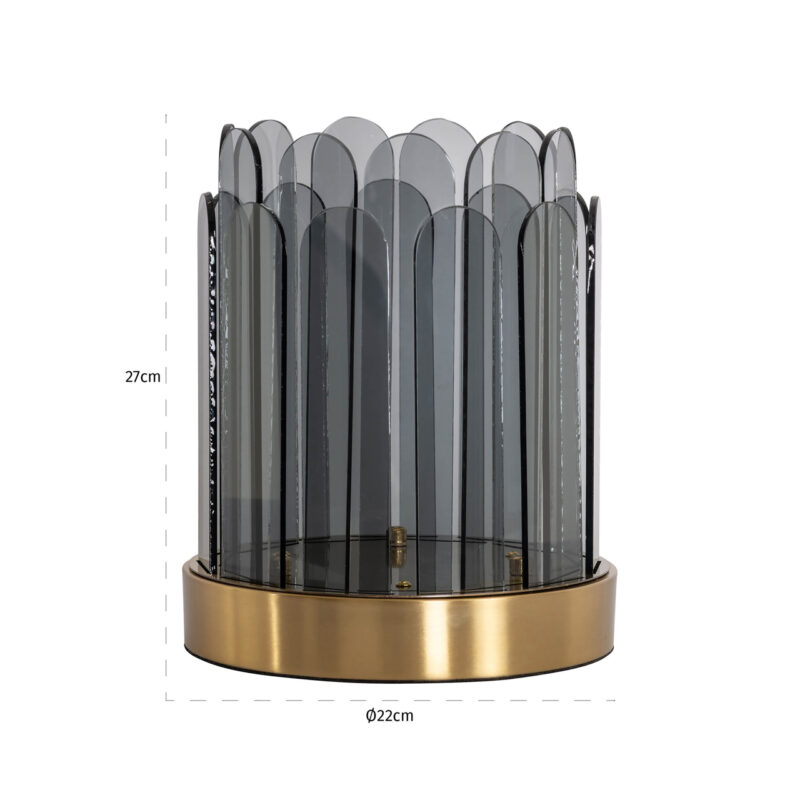 - Windlicht Daisey smoke small