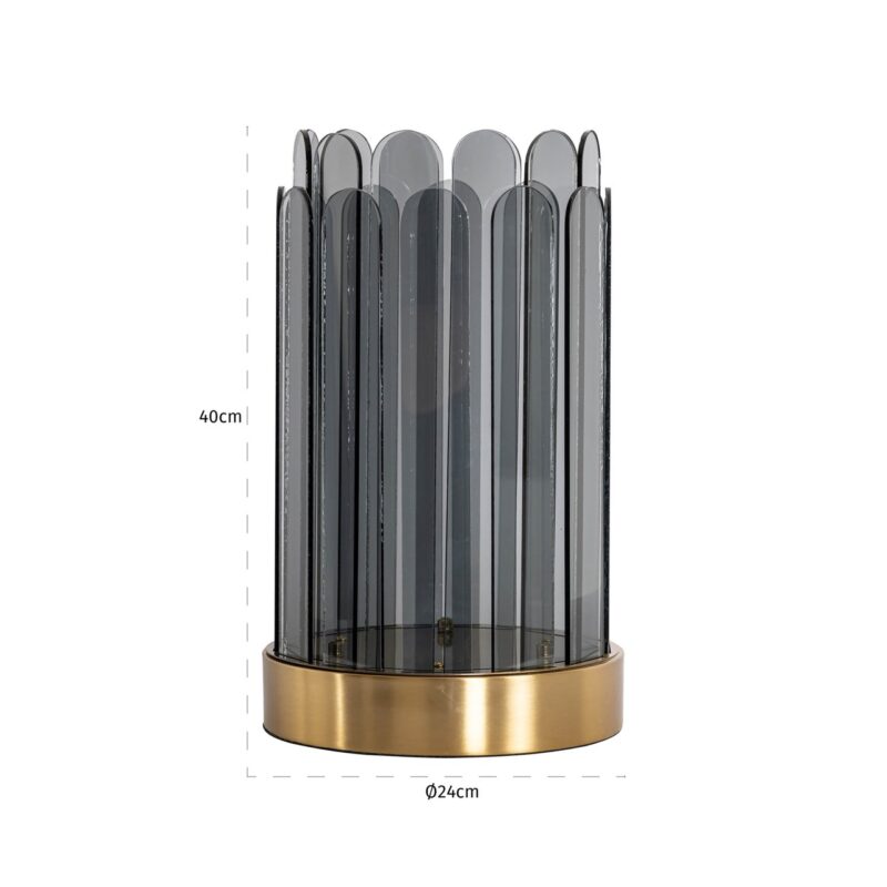 - Windlicht Daisey smoke large