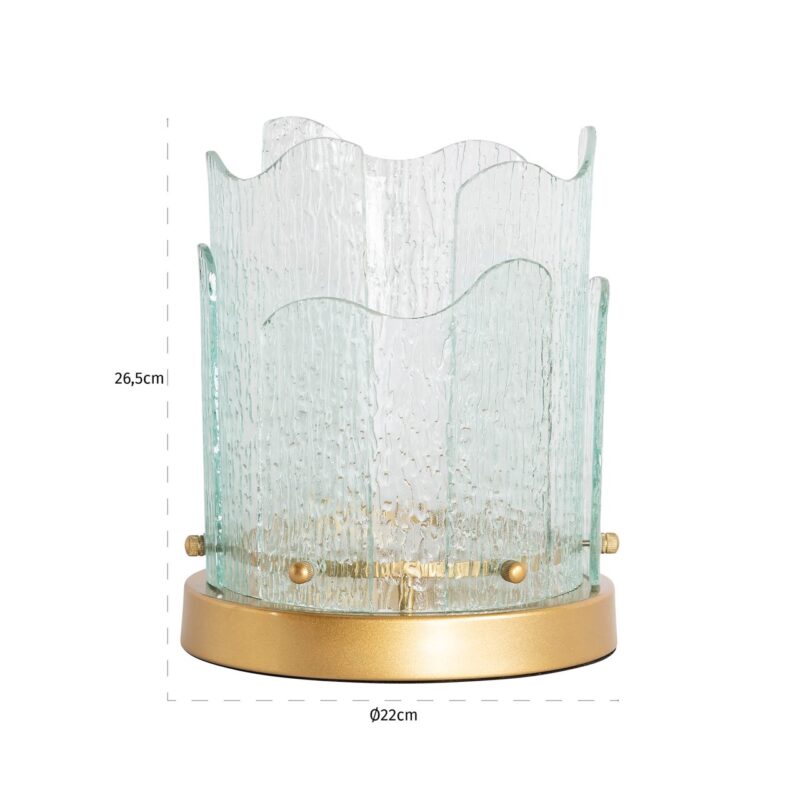 - Windlicht Danila gold small