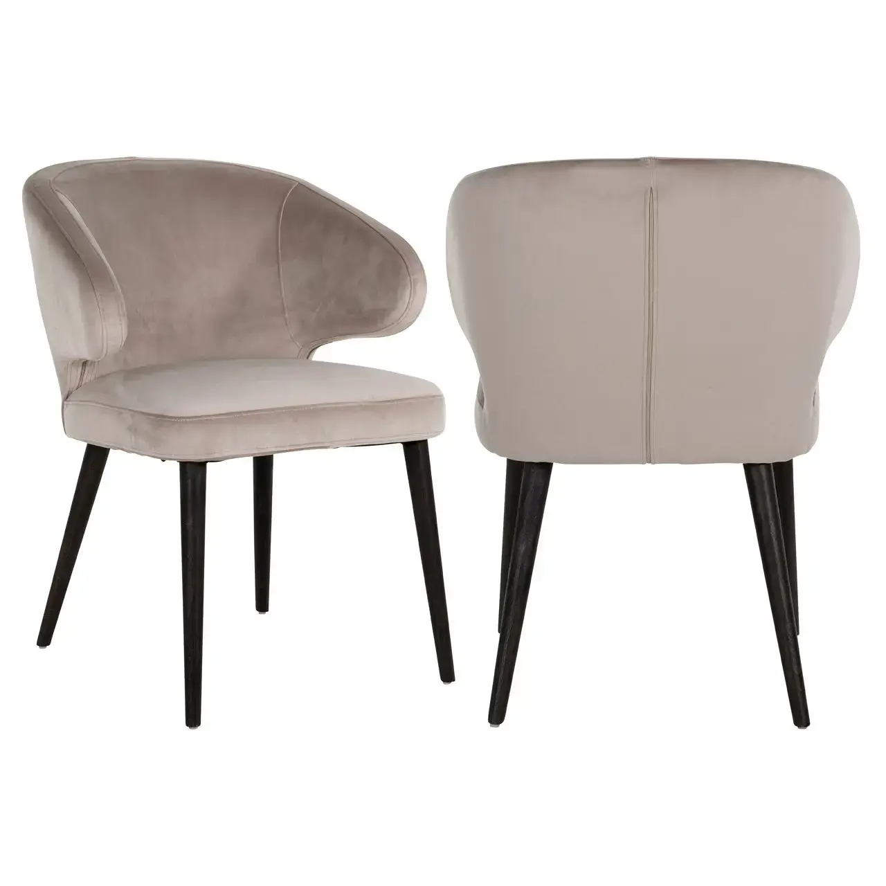 - Eetkamerstoel Indigo khaki velvet