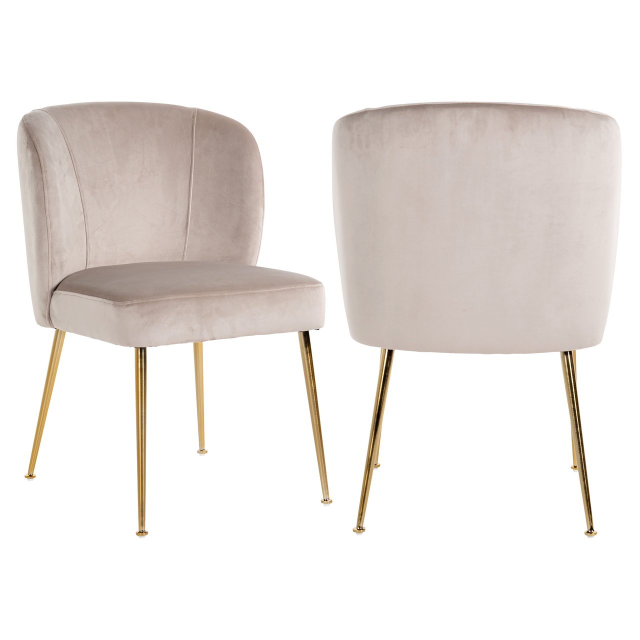 - Eetkamerstoel Cannon khaki velvet