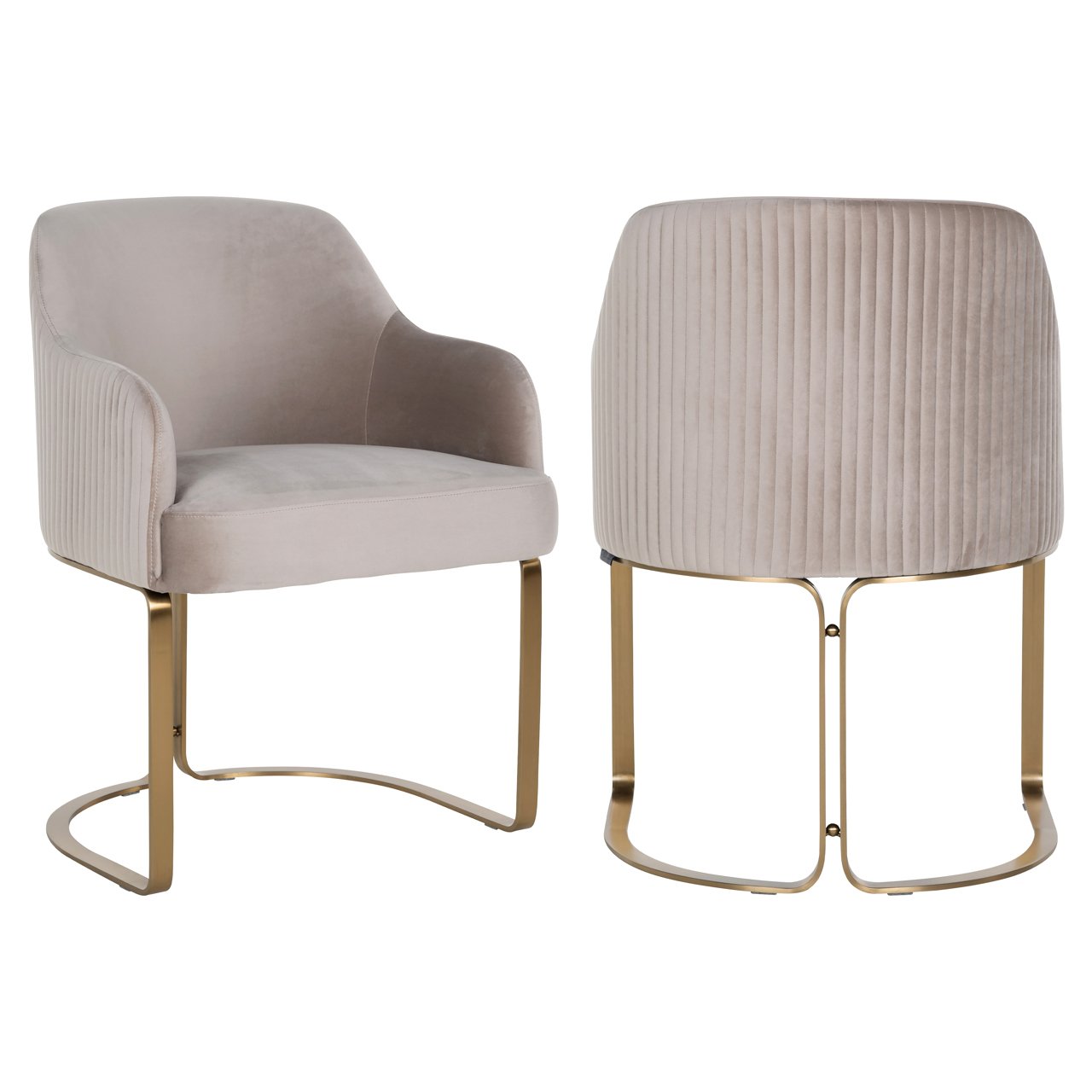 - Eetkamerstoel Hadley khaki velvet fire retardant