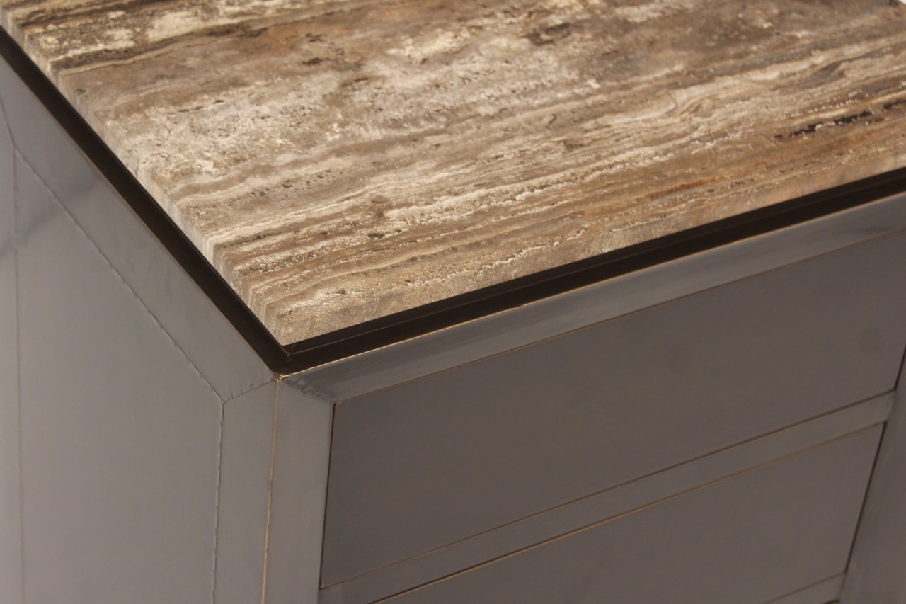 - Nachtkastje Russo brown 3-drawers