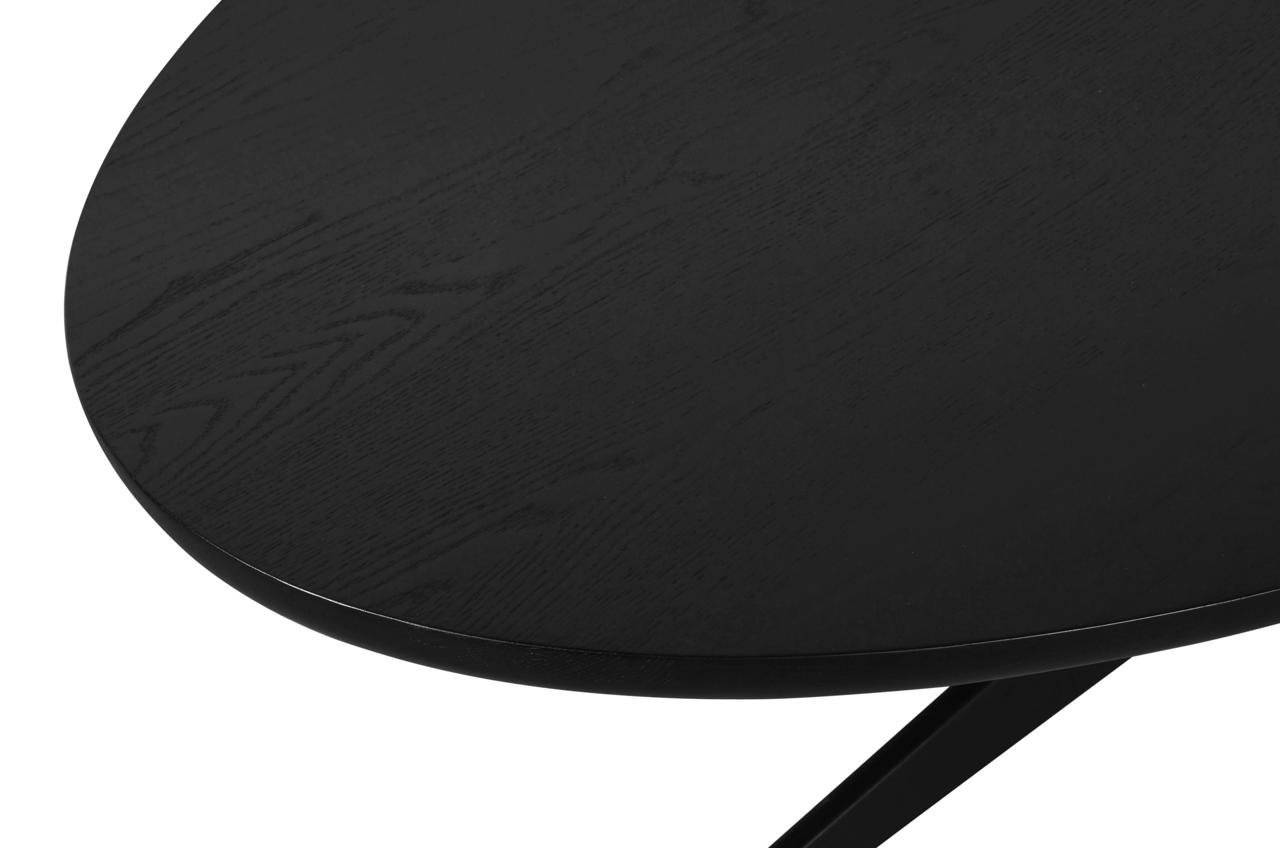 - Eettafel Rayford black oval 230