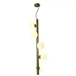 - Hanglamp Elorie brass antique