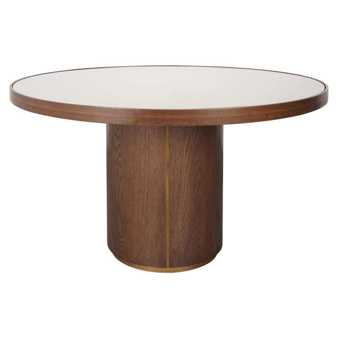 - Eettafel Willox brown 130Ø including glass
