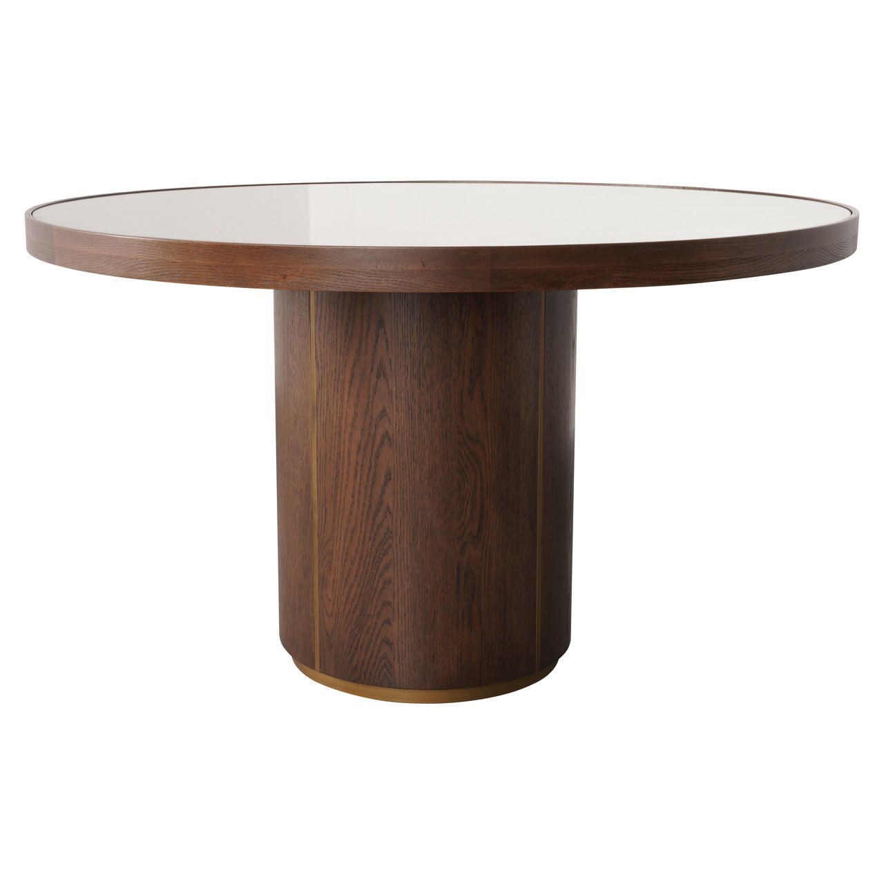 - Eettafel Willox brown 130Ø including glass