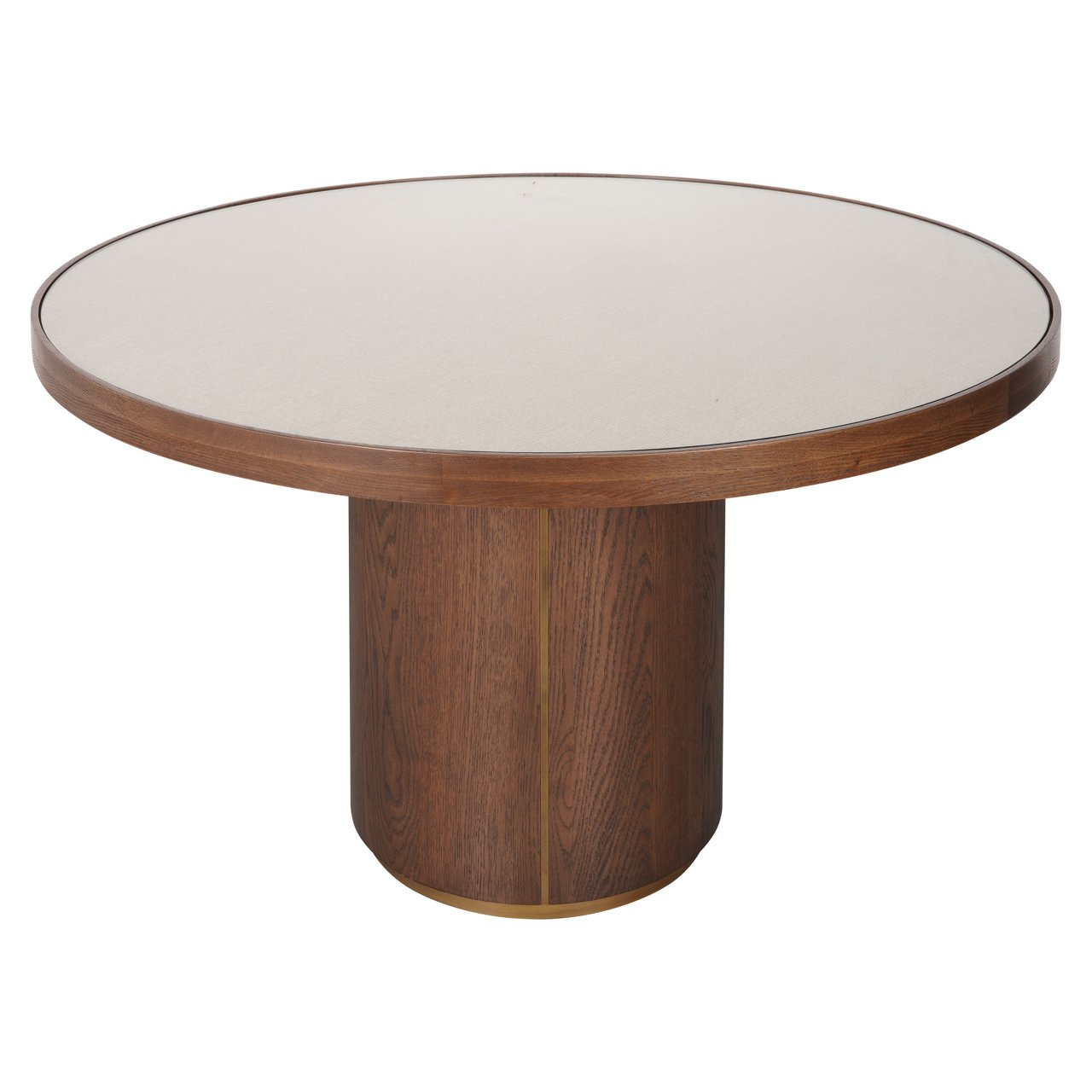 - Eettafel Willox brown 130Ø including glass