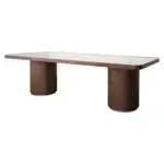 - Eettafel Willox brown 235 including glass