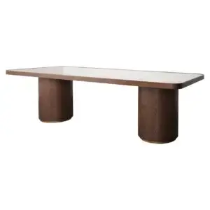 - Eettafel Willox brown 235 including glass