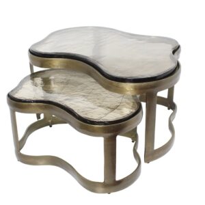 - Salontafel Fairfield brass antique (Set of 2)