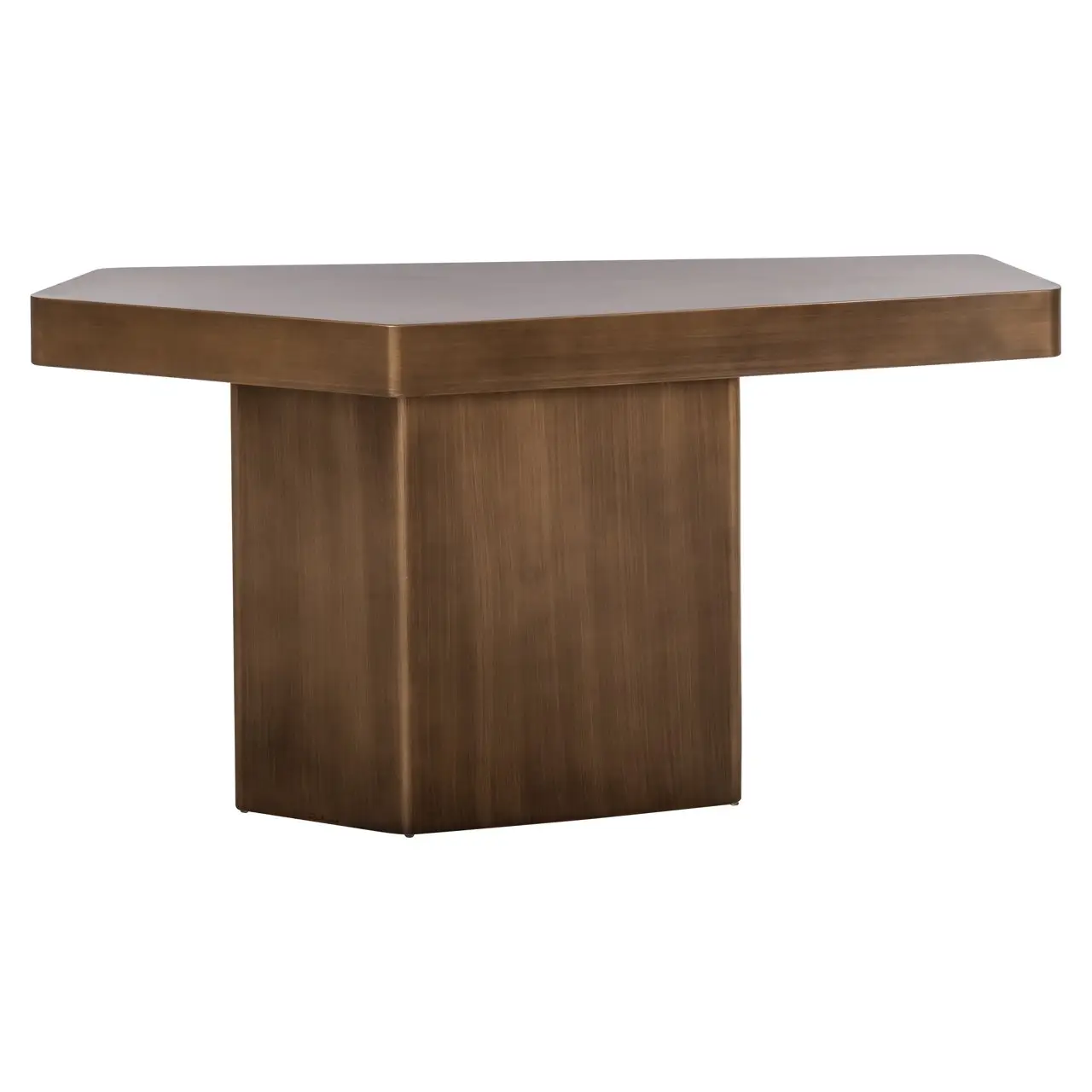 - Console Hexa brushed gold