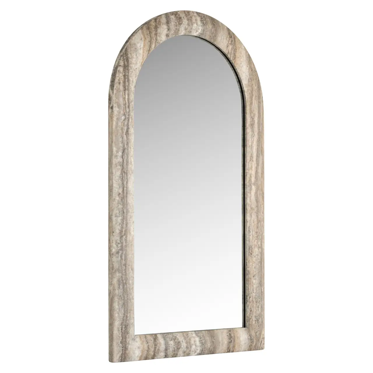 - Spiegel Calvo grey faux travertine