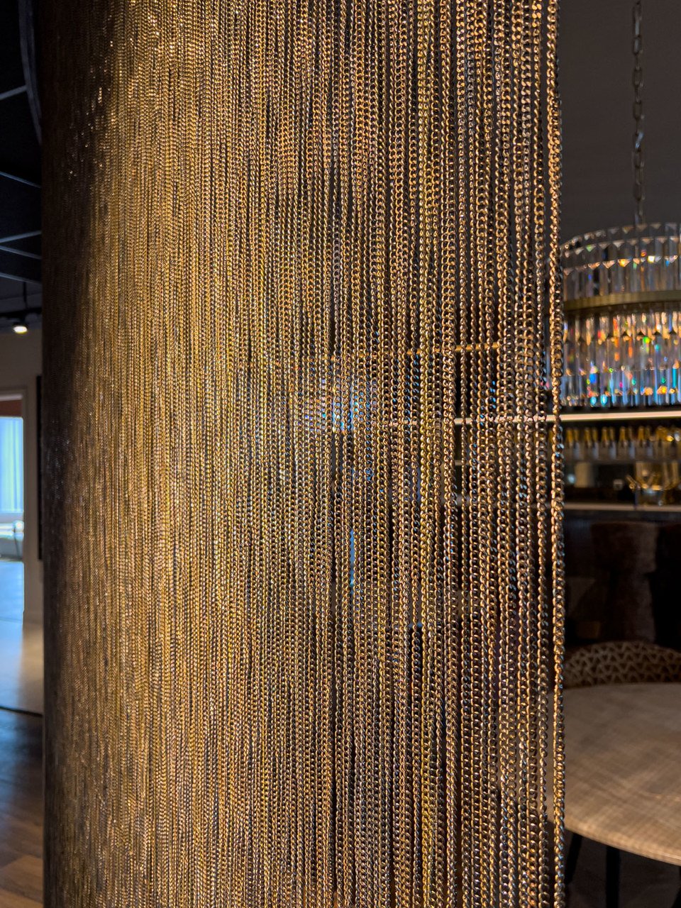 - Decoratief object Curtain gold chain