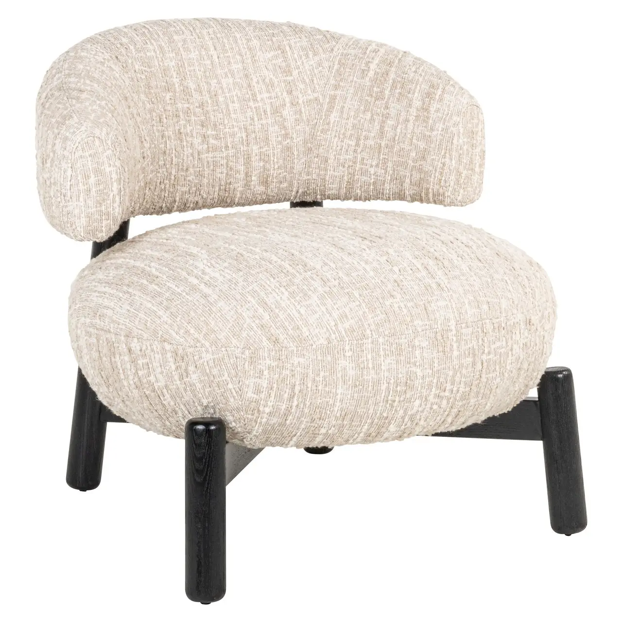 - Lounge stoel Ornella beige angora