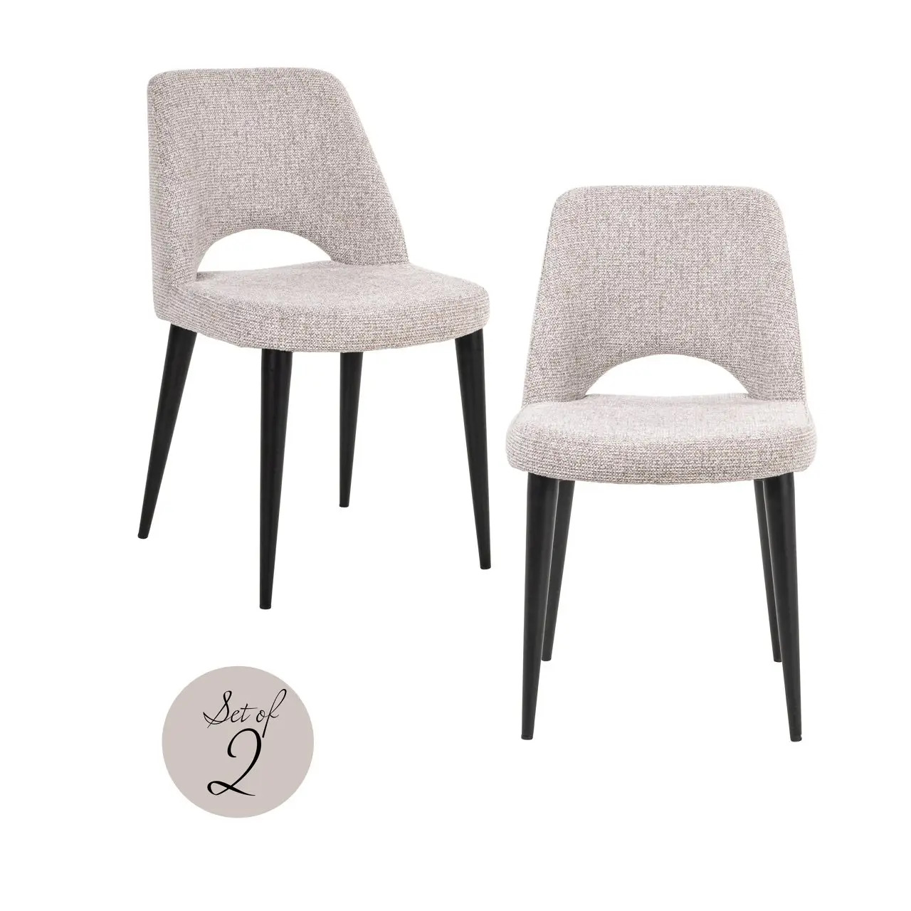 - Eetkamerstoel Tabitha natural fancy fire retardant (Set of 2)