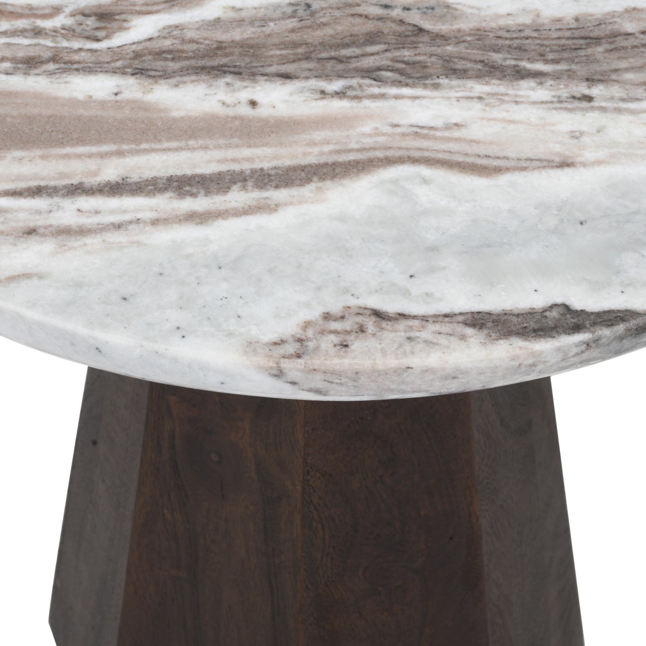 - Bijzettafel Oberoy Blush beige 45Ø