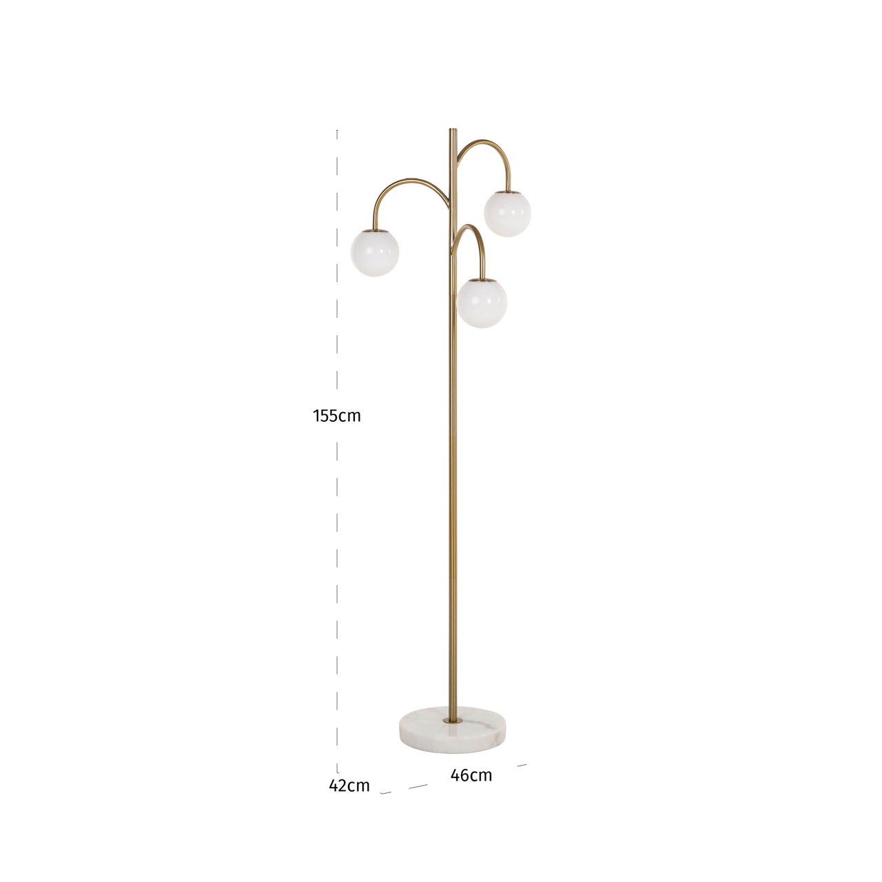 - Vloerlamp Janou gold