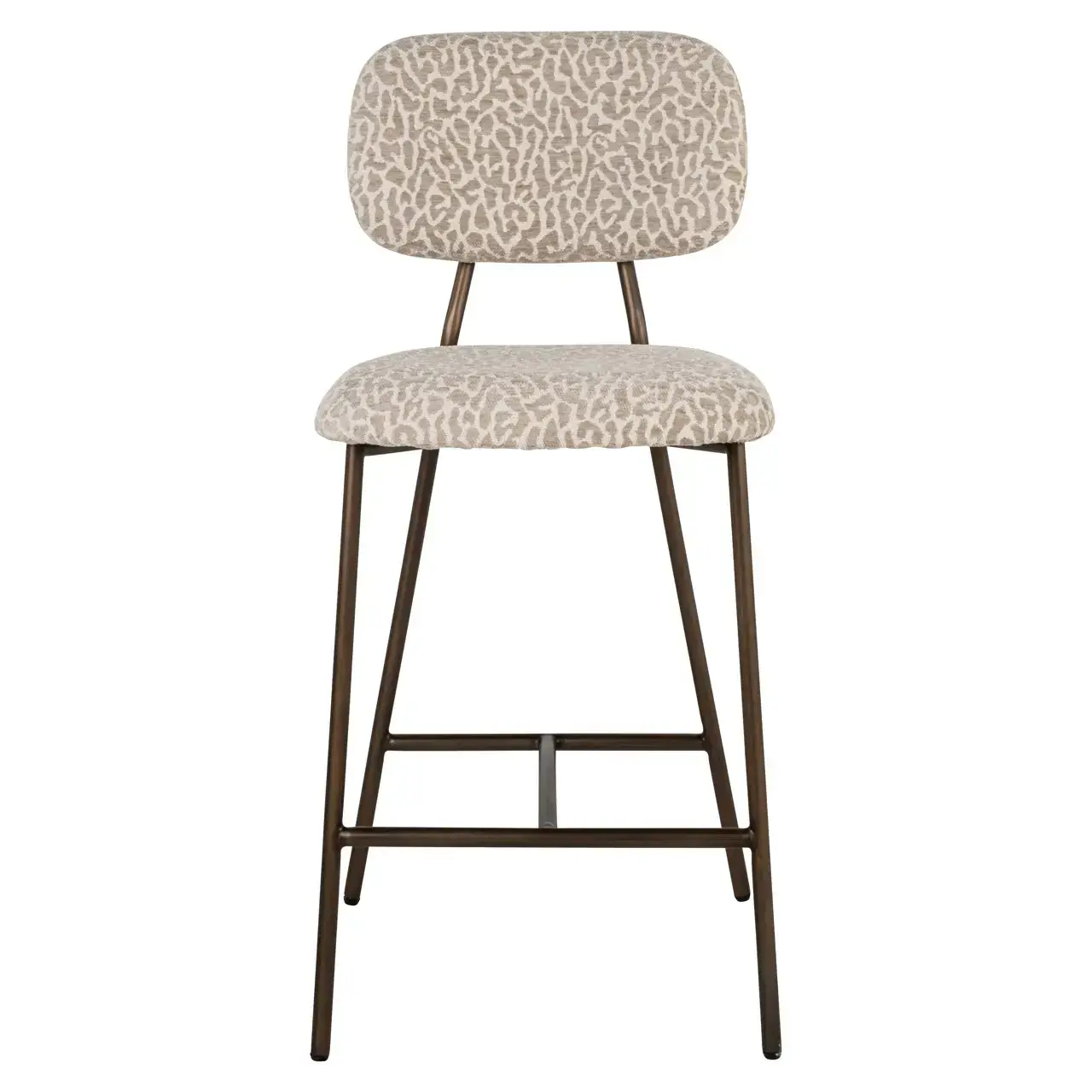 - Counterstoel Xenia beige leopard fire retardant (Set of 2)