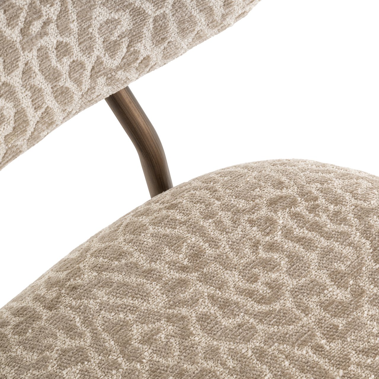 - Counterstoel Xenia beige leopard fire retardant (Set of 2)