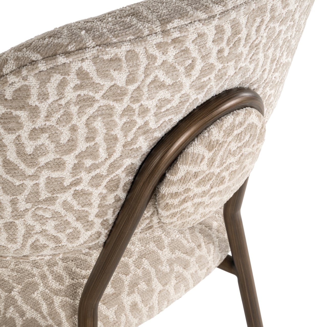 - Counterstoel Xenia beige leopard fire retardant (Set of 2)