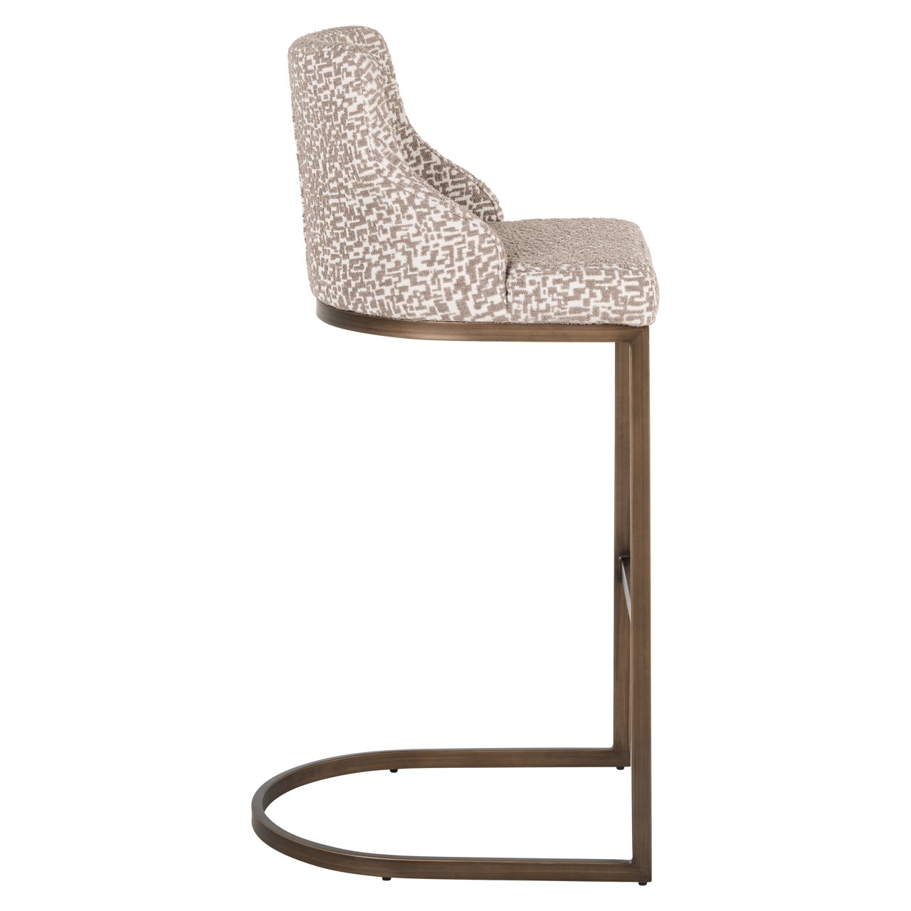 - Barstoel Bolton natural geo (Set of 2)