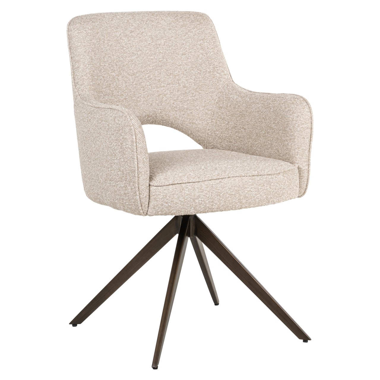 - Eetkamerstoel Ginerva biscotti swivel