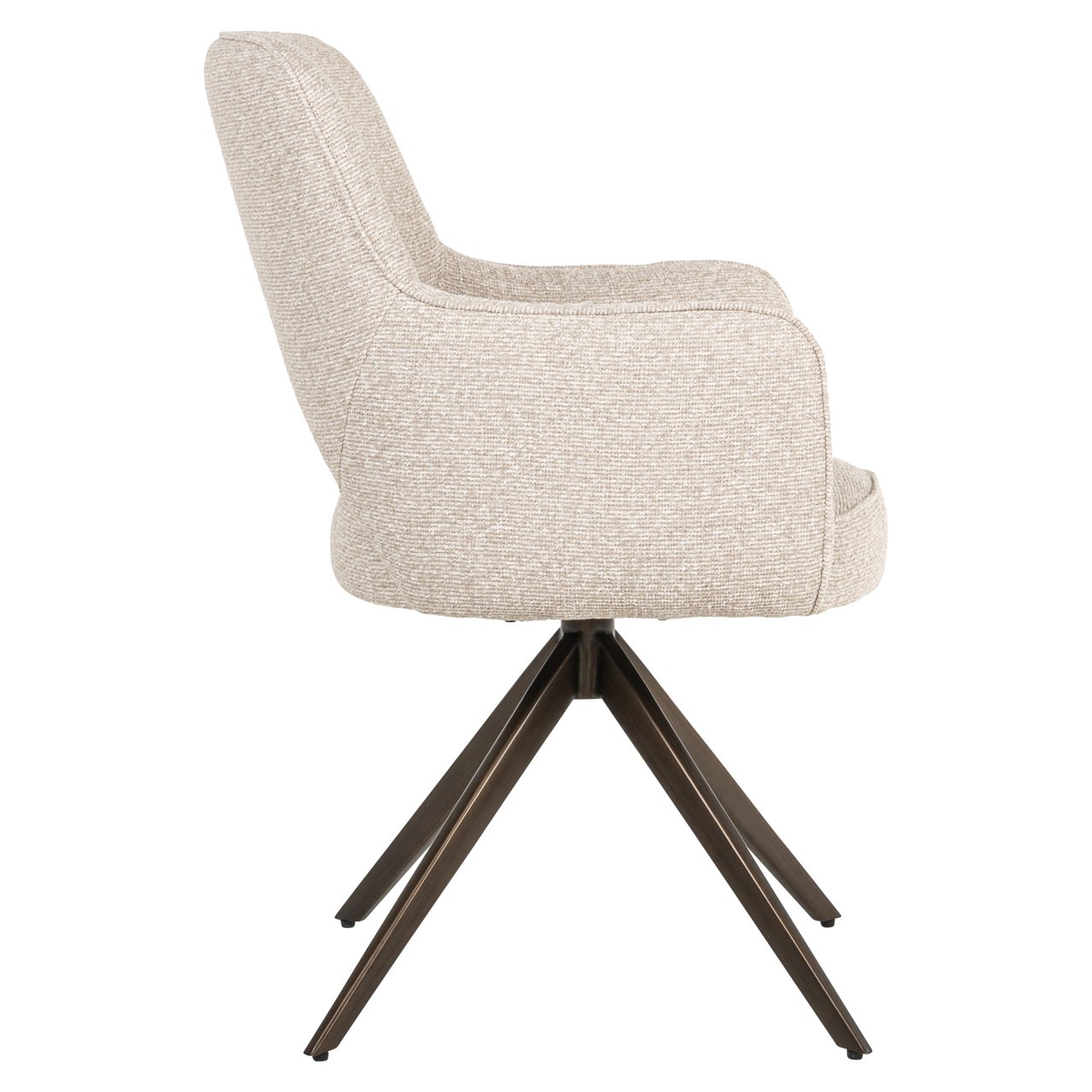 - Eetkamerstoel Ginerva biscotti swivel