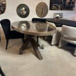 Eetkamertafel empire ovaal