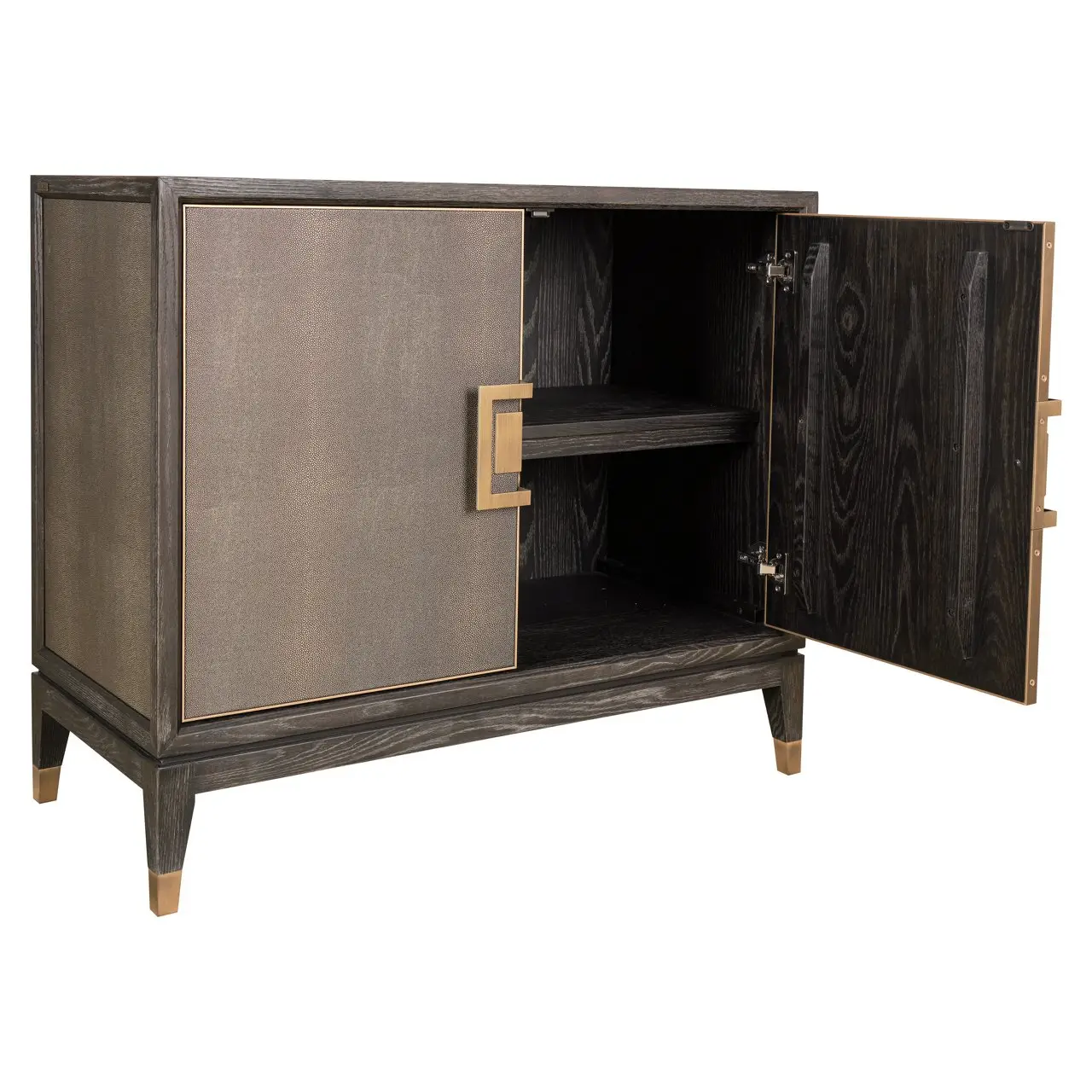 - Dressoir Bloomville brass shagreen
