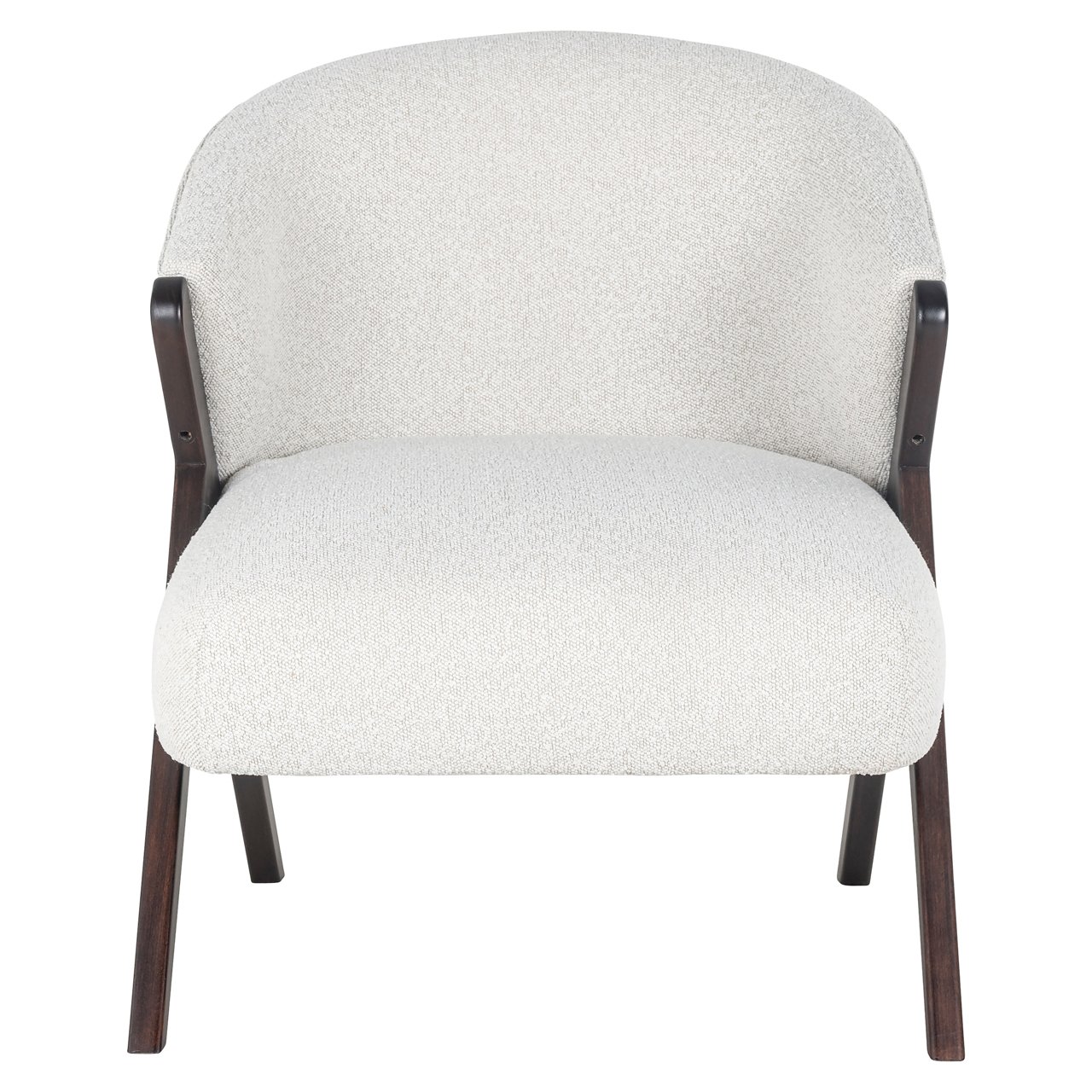 - Lounge stoel Mia white bouclé