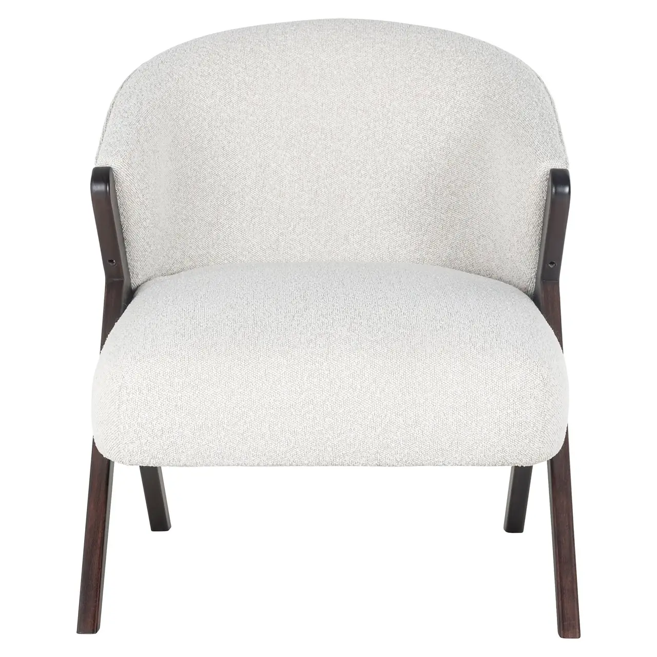 - Lounge stoel Mia white bouclé