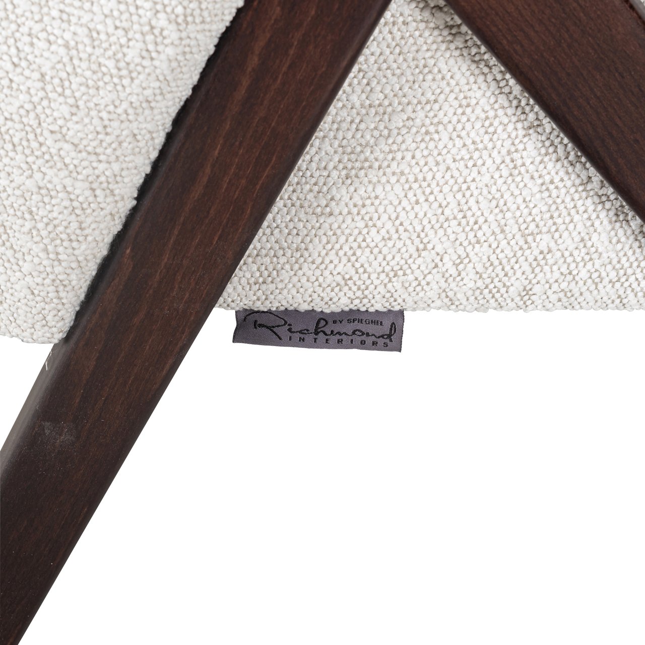 - Lounge stoel Mia white bouclé