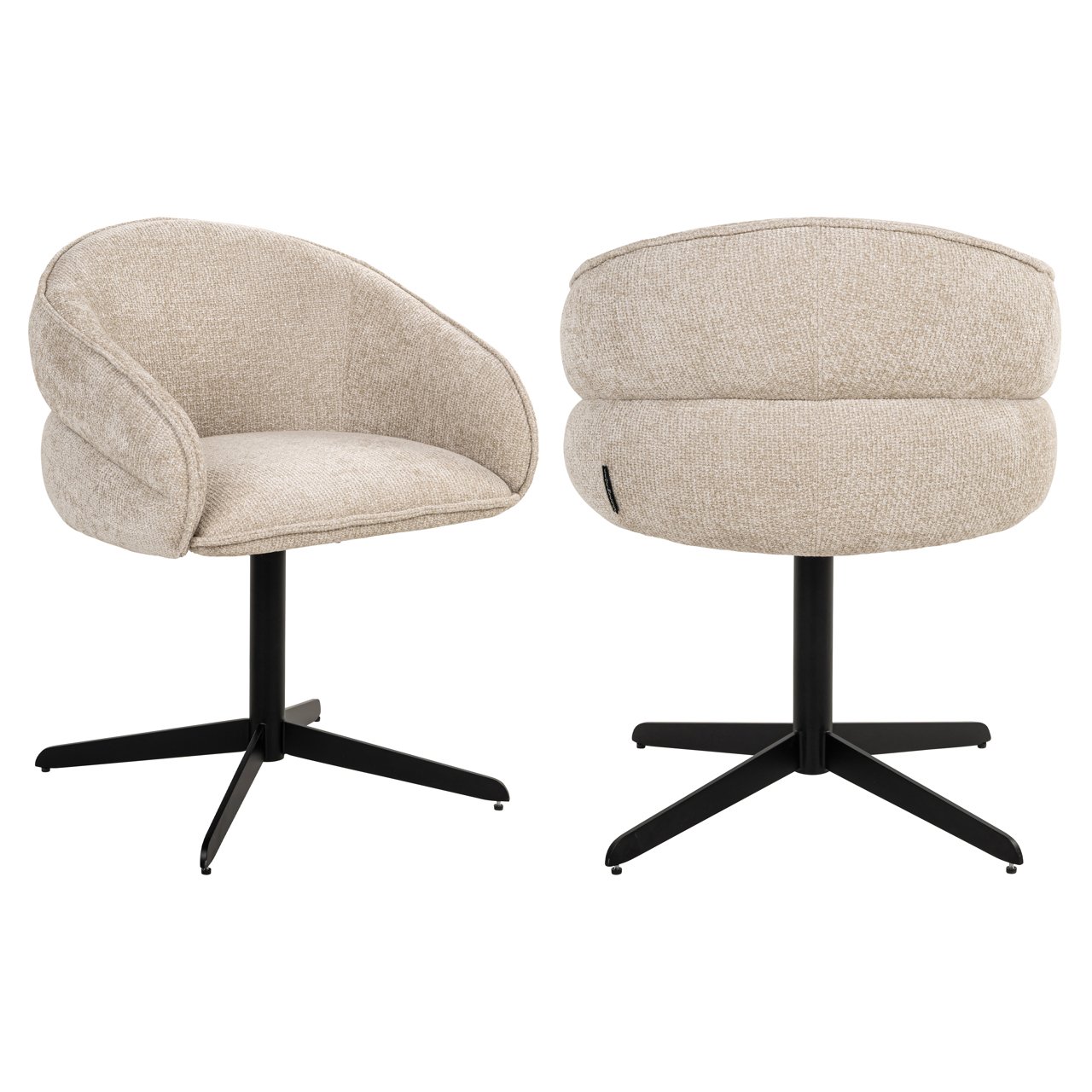 - Eetkamerstoel Angelina cream unicorn swivel