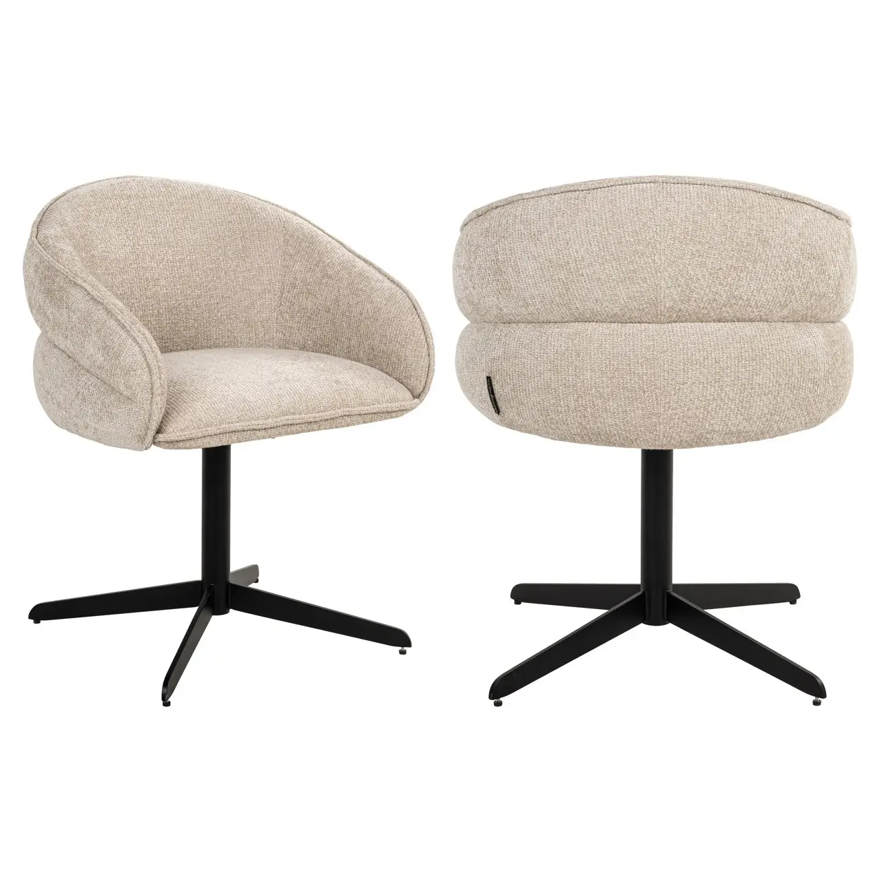 - Eetkamerstoel Angelina cream unicorn swivel