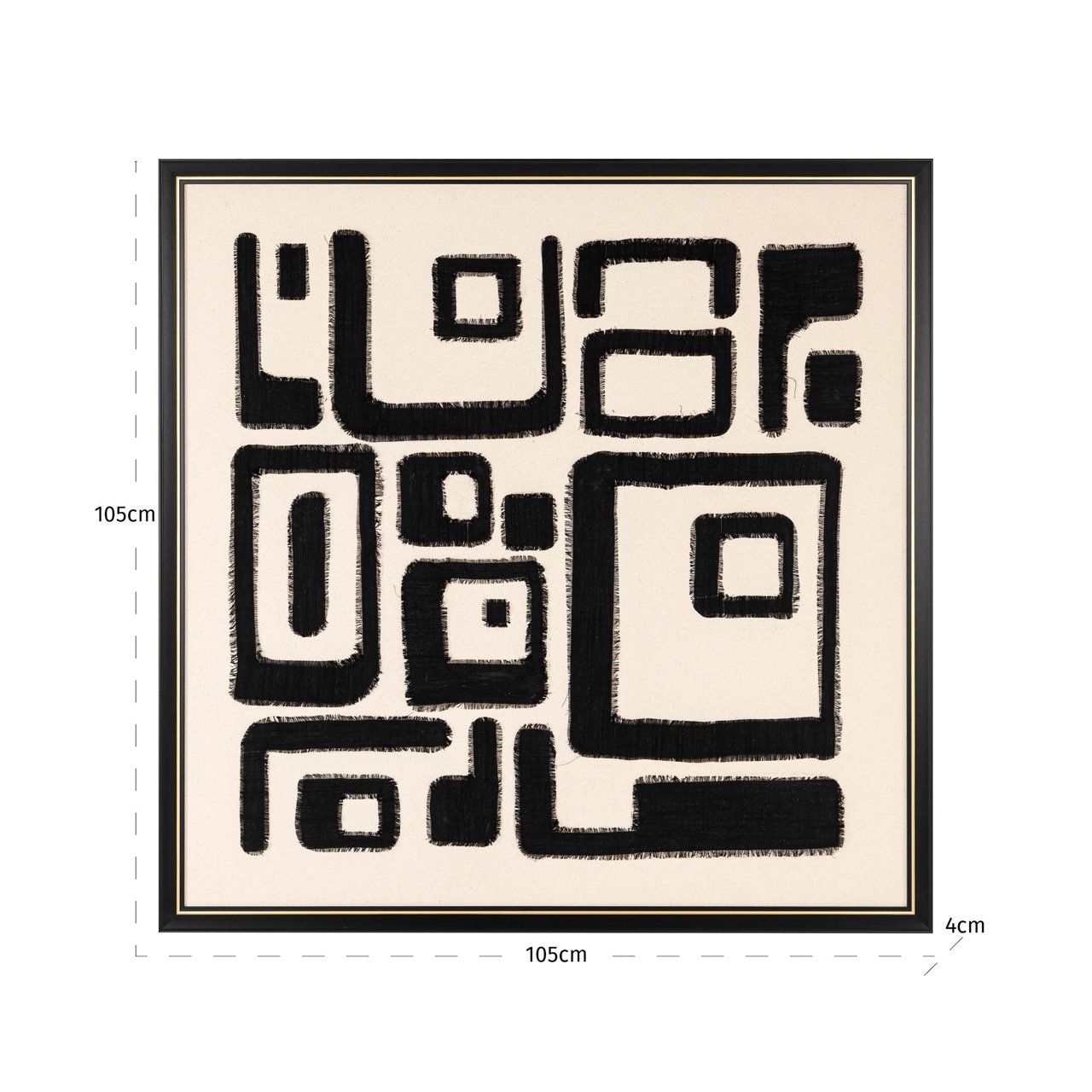 - Wall art Shanita black/white