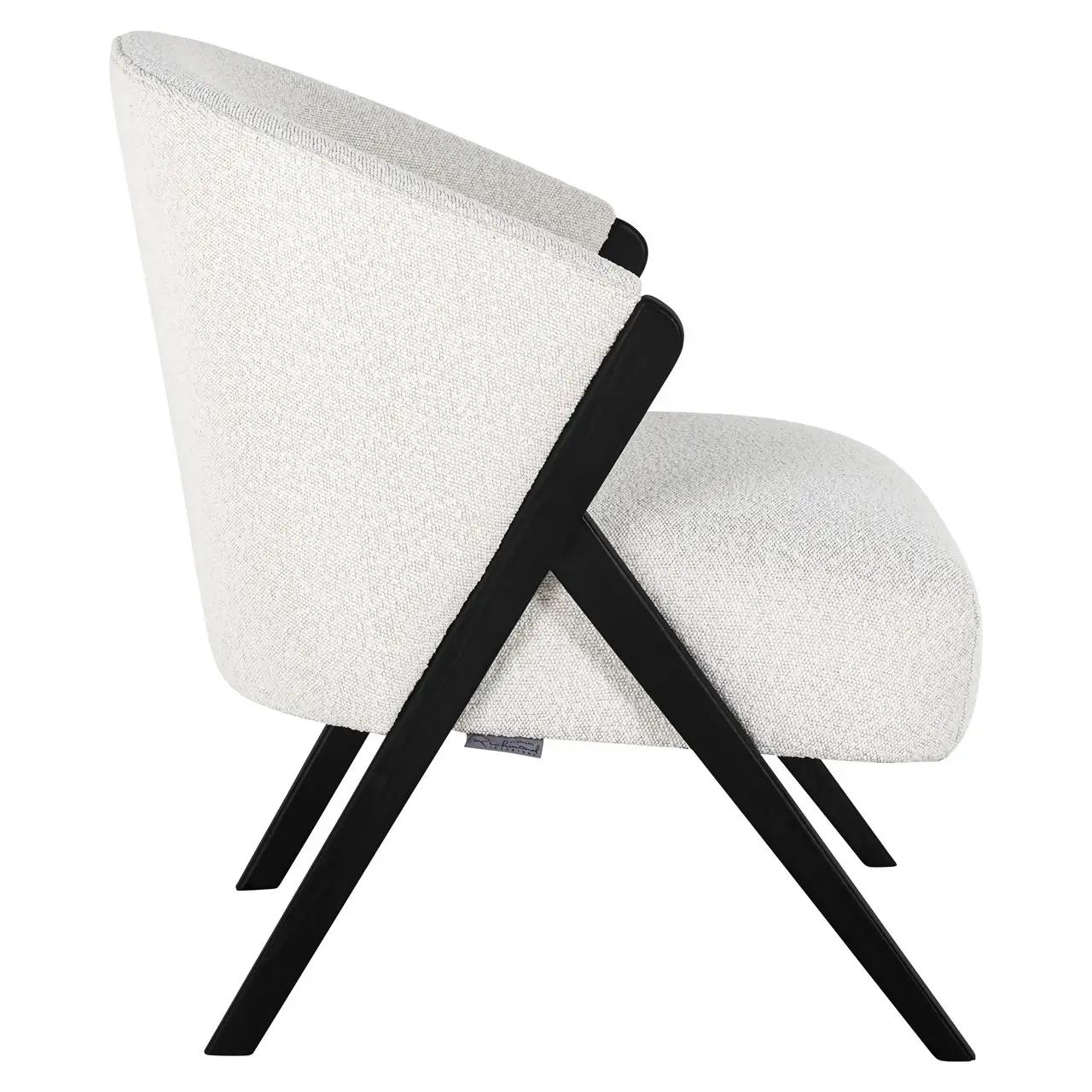 - Lounge stoel Mia white bouclé