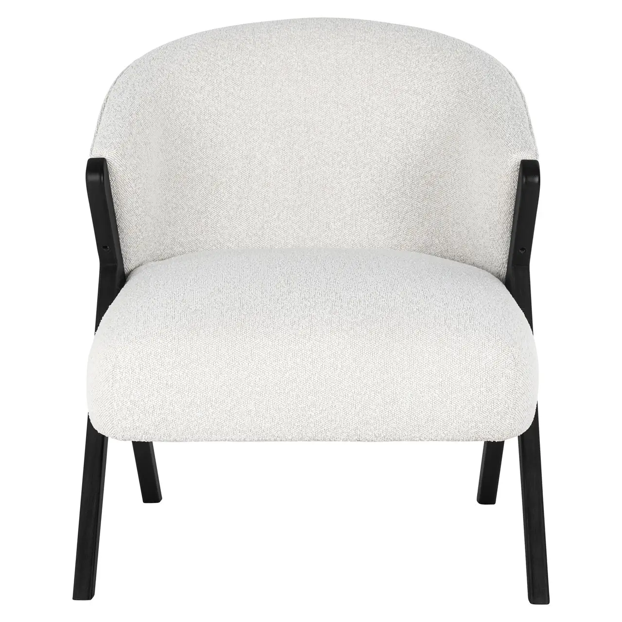- Lounge stoel Mia white bouclé