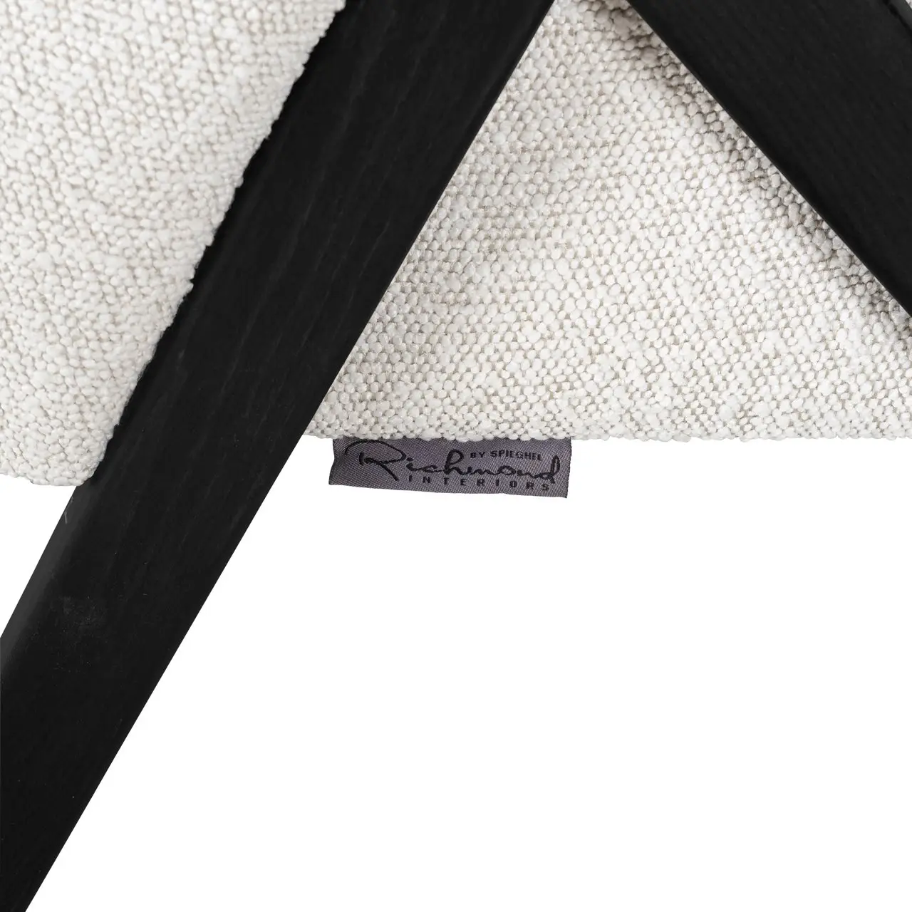 - Lounge stoel Mia white bouclé