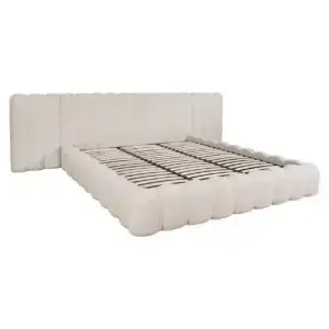 - Bed Cupidon cream fancy 180x210 with storage