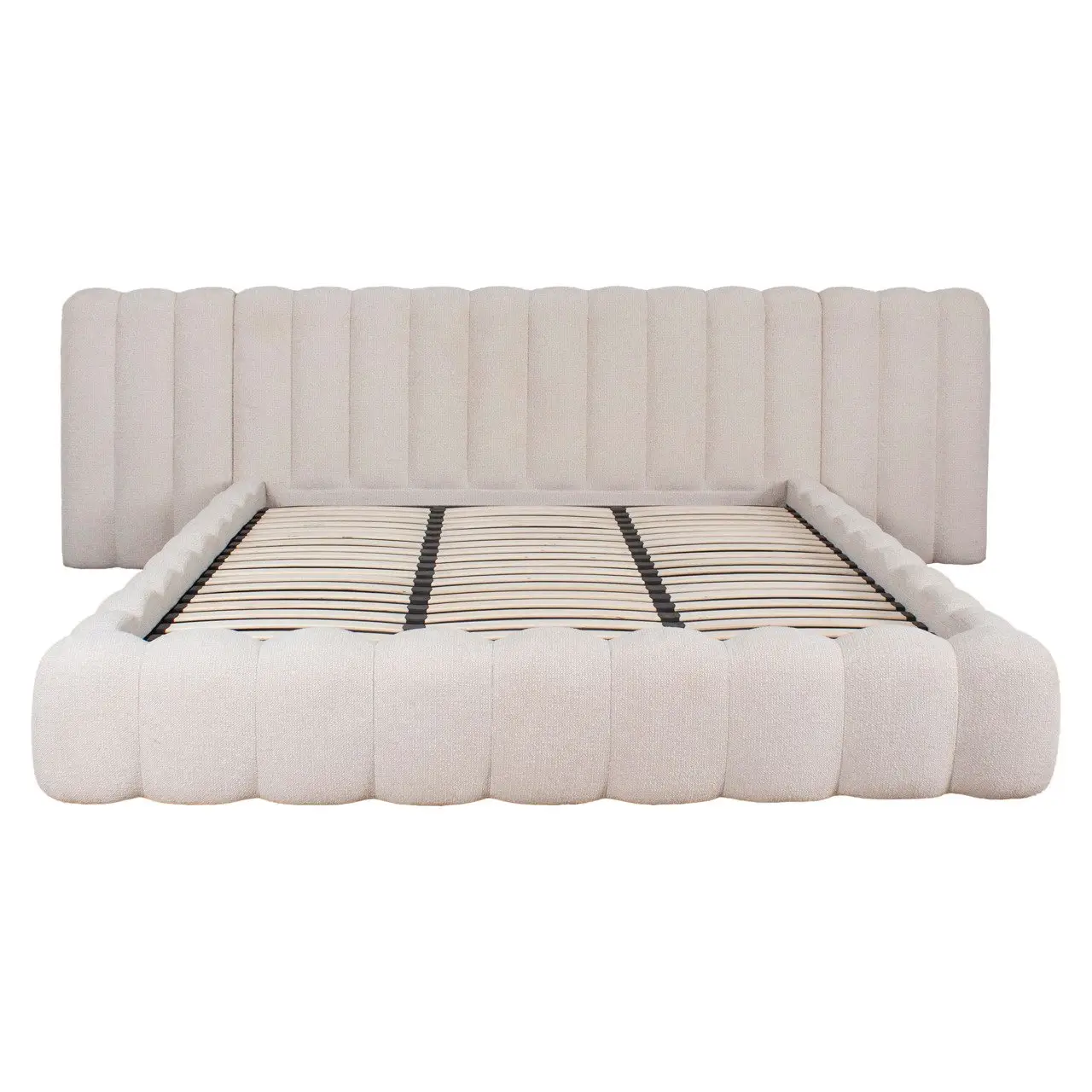 - Bed Cupidon cream fancy 180x210 with storage