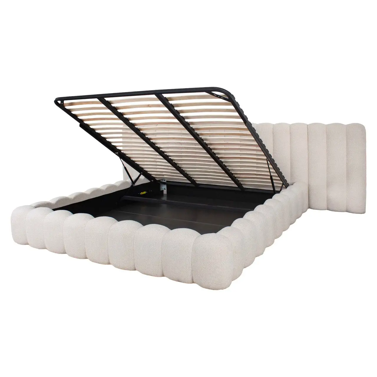 - Bed Cupidon cream fancy 180x210 with storage
