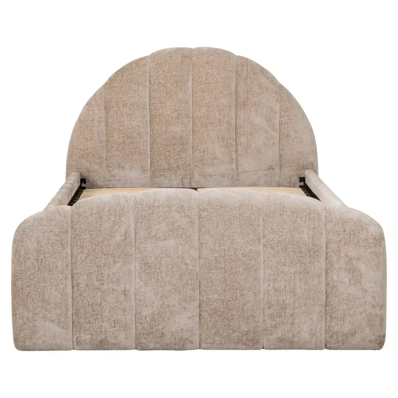 - Bed Pixie clay chenille 120x200 with pull-out bed