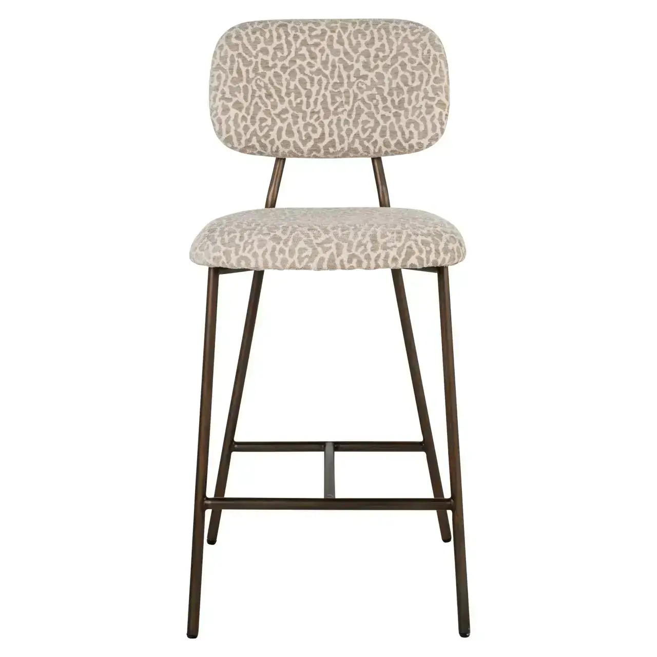 - Counterstoel Xenia beige leopard fire retardant (Set of 2)