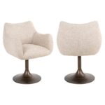 - Eetkamerstoel Aldo natural linear swivel