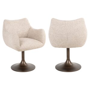 - Eetkamerstoel Aldo natural linear swivel