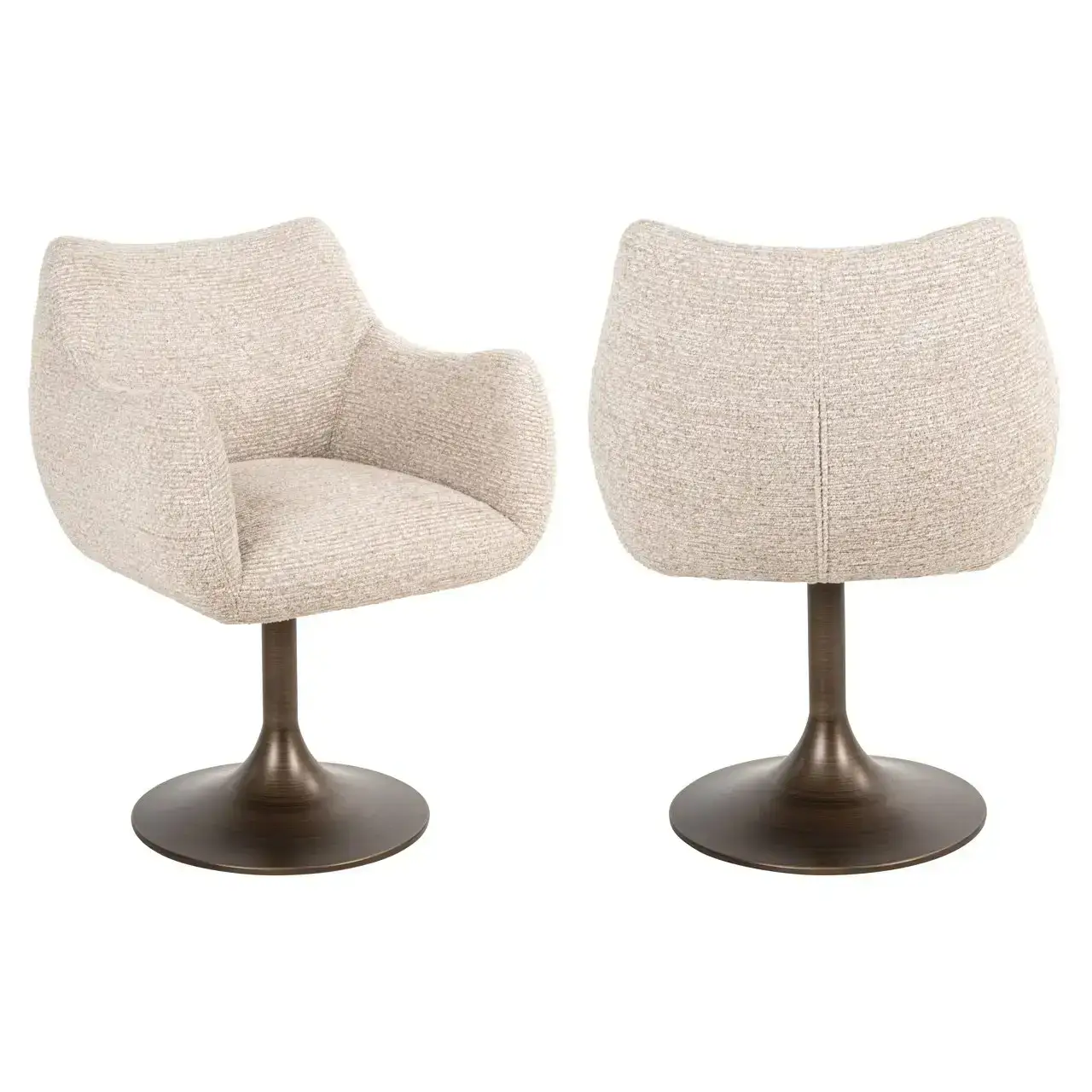 - Eetkamerstoel Aldo natural linear swivel