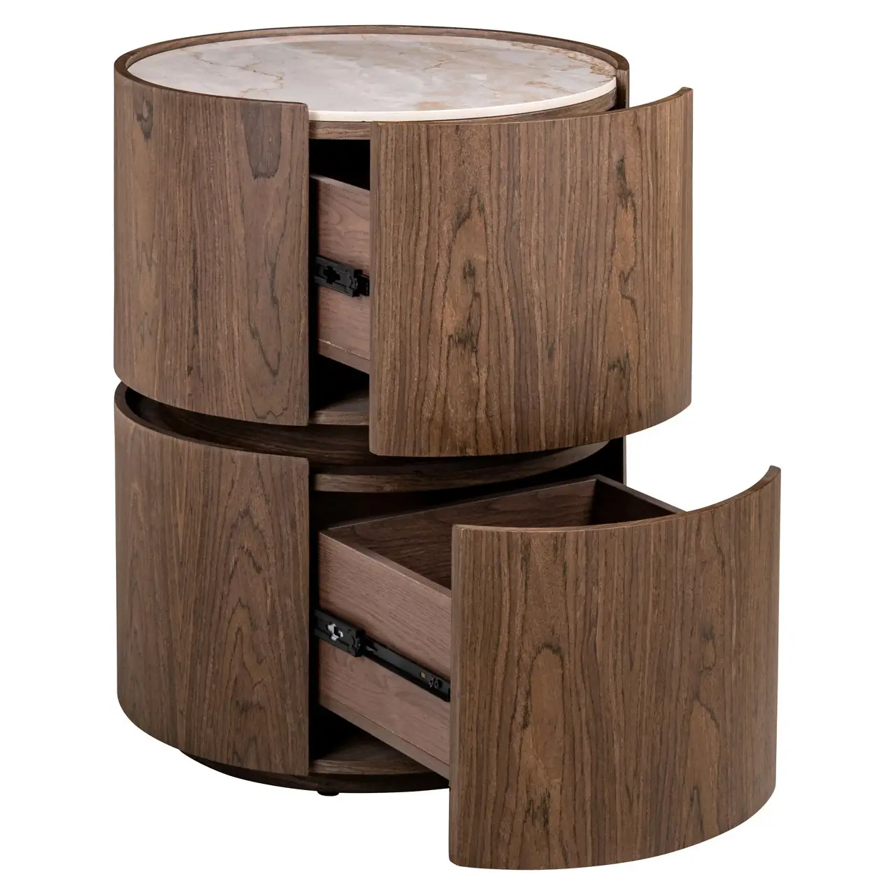 - Nachtkastje Ellery brown 2-drawers