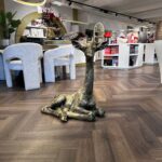 Sculptuur Giraffe zittend